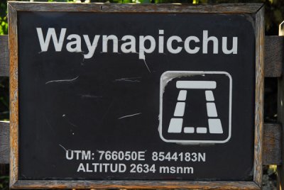 Waynapicchu summit 2634m
