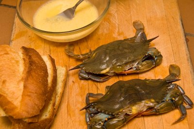 fried soft shell crabs preparation