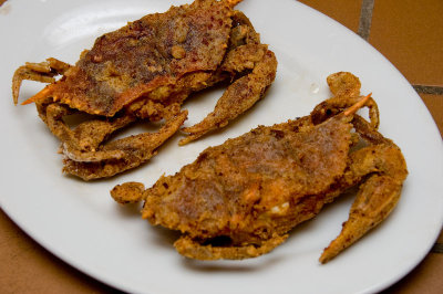 fried soft shell crabs