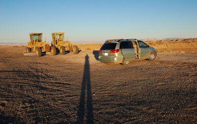 Strange company at a campsite