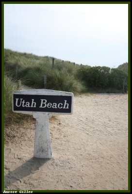 Arrivee sur Utah Beach.