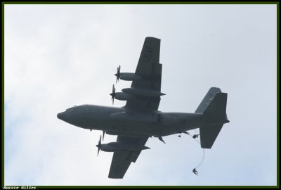 Paras sautant d'un C130.