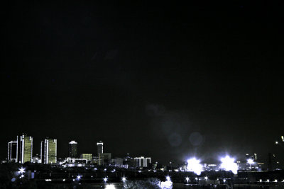 Ft Worth, TX. skyline after sundown