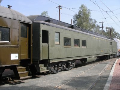 our car, ex-ATSF combine #2602, at the OERM