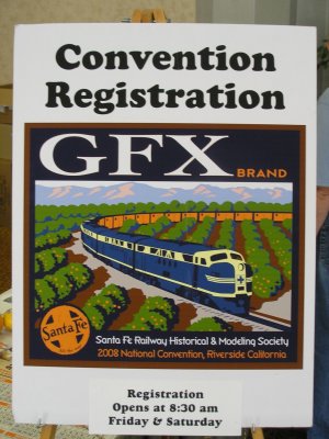 The GFX or Green Fruit Express - this year's convention theme