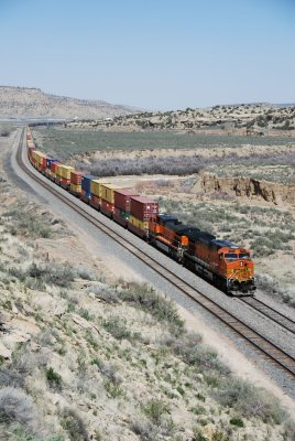 Westbound stack at Manuelito