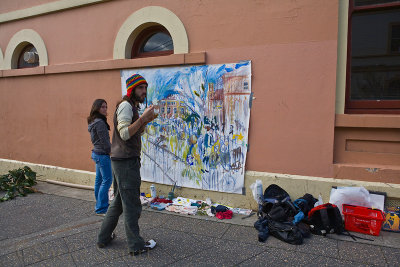 Painting in Newtown, Sydney