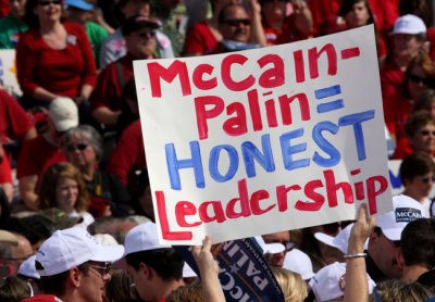McCain-Palin = Honest Leadership