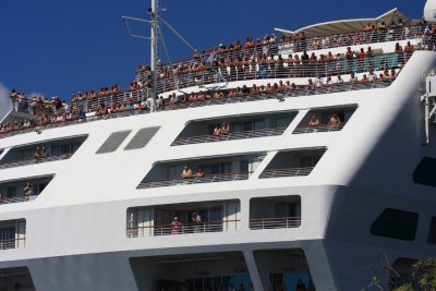 Princess Cruise Ship leaving port