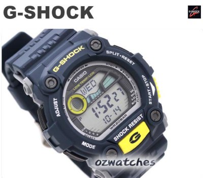 CASIO G-SHOCK 1000 HOUR STOPWATCH G-7900 G-7900-2 BLUE