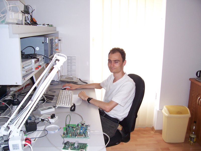 Zoltan at work in Szeged, Hungary