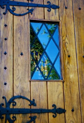 West door of the Church of Good Shepherd.