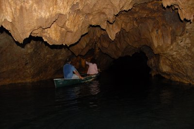 Richard and Angela in Barton Creek Cave.