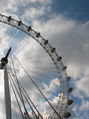 View of the london eye