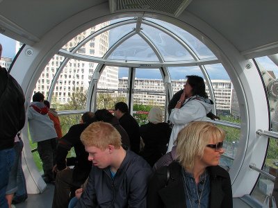 In the London Eye.