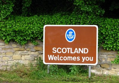 Yipee.we made it to Scotland