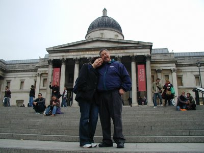 Outside the National Gallery, Trafalgar Square (5/16)