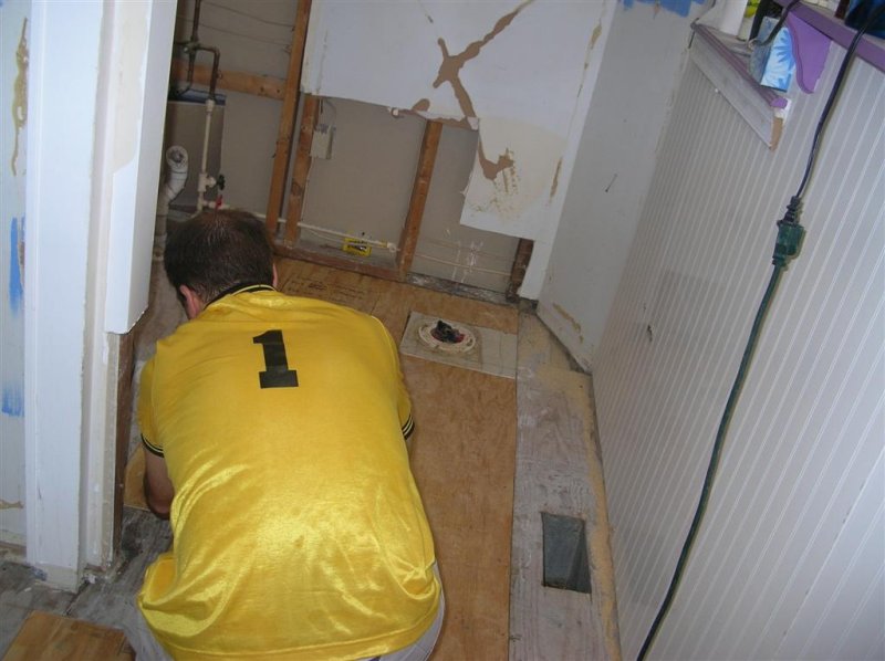 #1 working on the floor