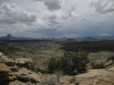 Storms over the Cabezon plains