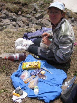 What we eat for lunch on the trail......