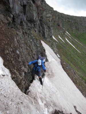 Tricky crossing of the 'Knife Edge'