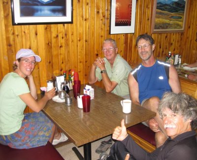 Martina, Richard,Glen,Ted In East Glacier Montana