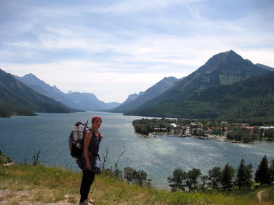 In Canada at the head of Waterton Lakes