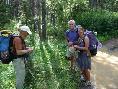 Meeting another hiker, Eric