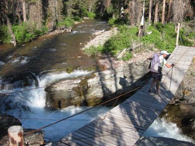Glacier NP has the luxury of bridges