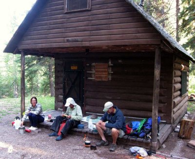 Camp cooking at Pantagon Guard Station