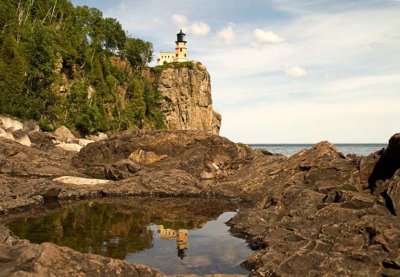 Reflection Split Rock by Debbie in MN