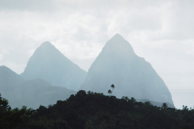 Grand and Petit Pitons, Soufriere, St. Lucia