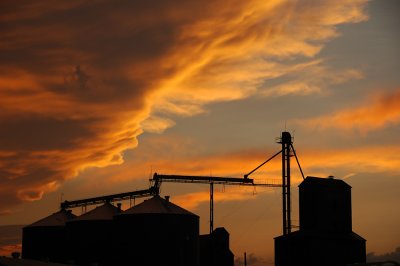 Sunset at M.F.A. Elevator