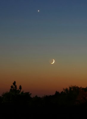 Crescent Moon & Venus