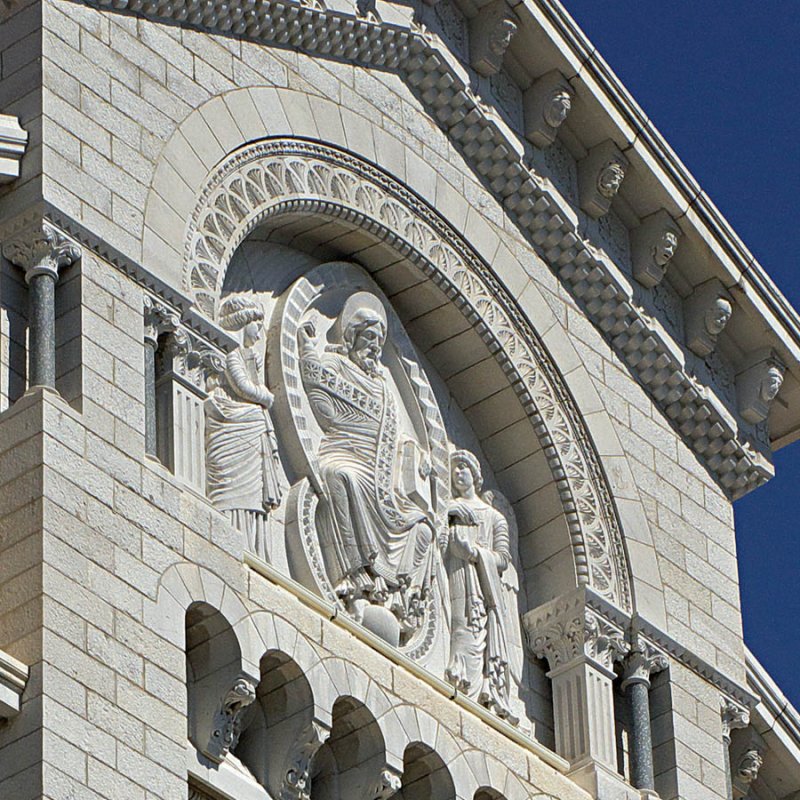 Monaco Cathedral: exterior detail