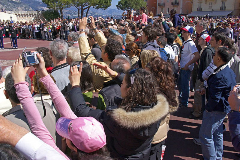 taking pictures of the Changing of the guard