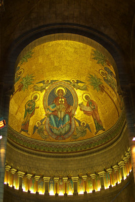 Ceiling mosaic: above chancel