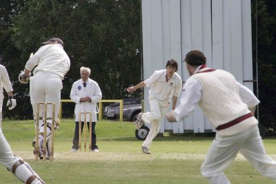 Joe, in need of some exercise, sets off from 1st slip in pursuit of the ball to the square leg boundary