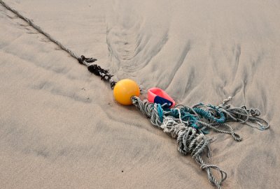 Fishing floats and rope