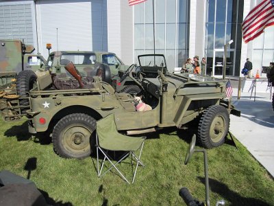 Jeep with Guard Dog