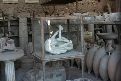 chained dog, Pompei