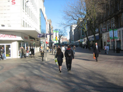 city centre pedestrianised