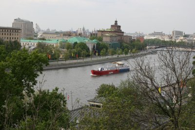 Spring on Moscow river