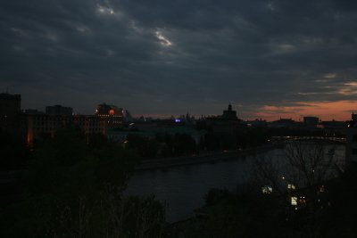  Evening  on Moscow river
