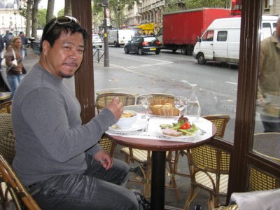 Michael at Le Lutce on the Blvd St Michel
