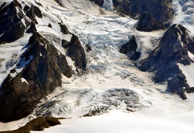 hazy on glaciers