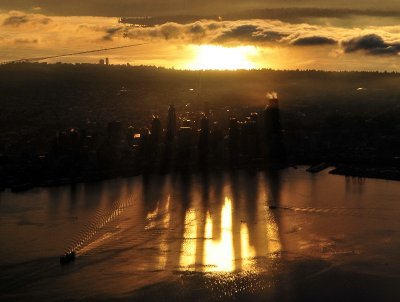 Sunrise over Seattle