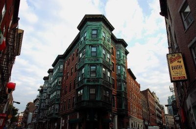 green facade