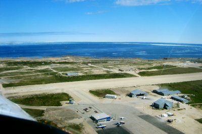 Churchill Airport and Hudson Bay