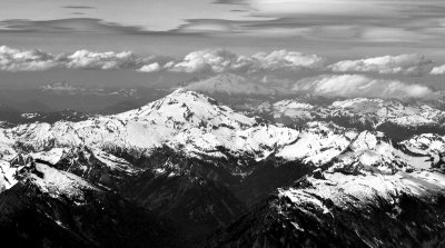 Glacier Peak hides Mt Baker